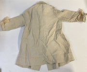 Handmade Vintage Children's (or Doll) Tan Ribbed Felt Detailed Jacket