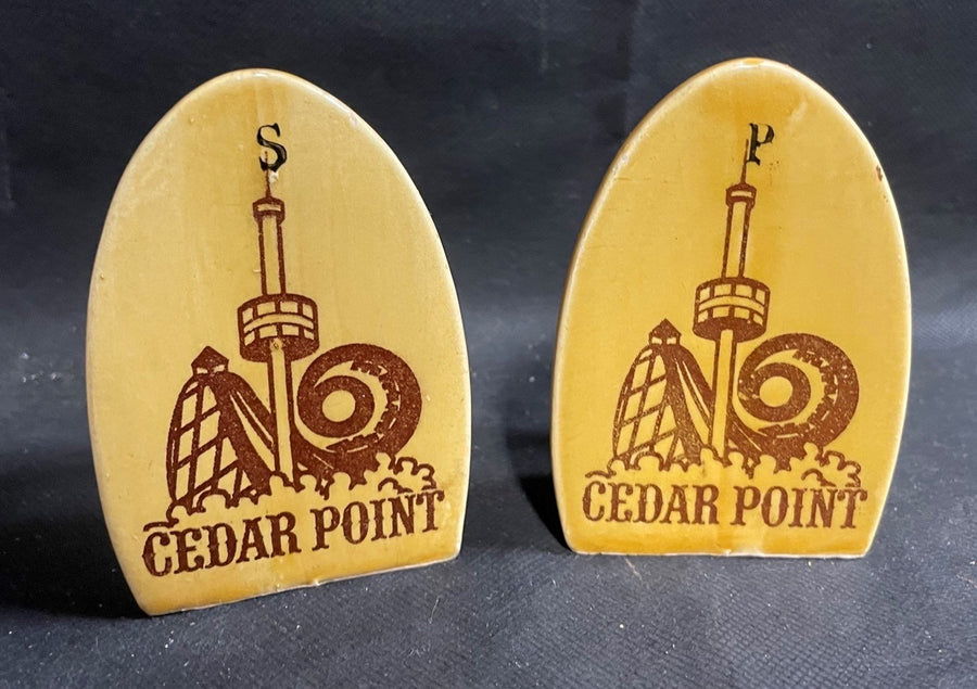 Vintage Ceramic Cedar Point Collectible Salt Pepper Shakers Japan