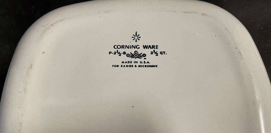 Vintage Corning Ware Blue Cornflower 2 1/2 Quart Casserole Baking Dish