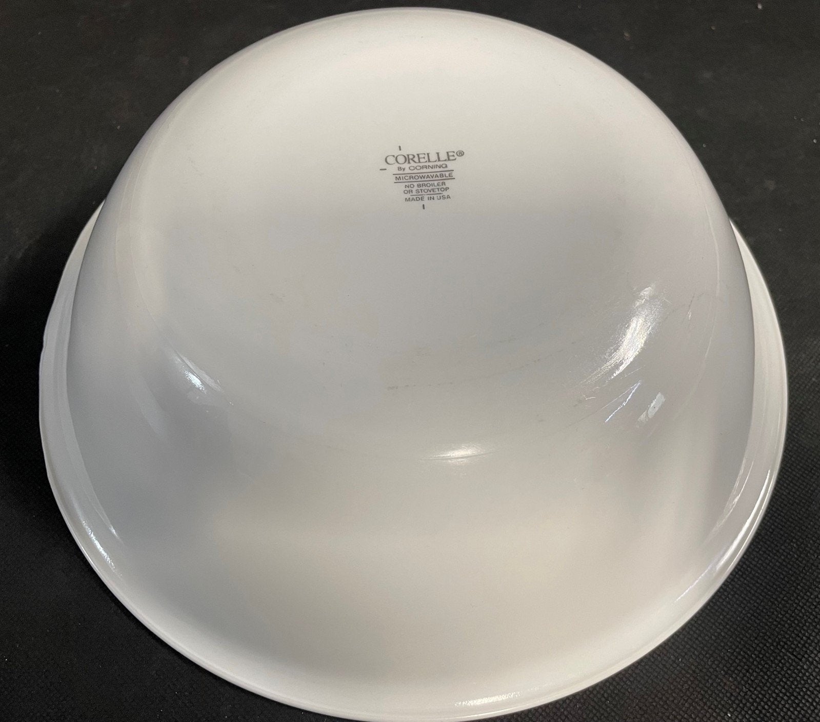 Vintage Solid White Corelle Corning Ware 10 Inch Serving Bowl