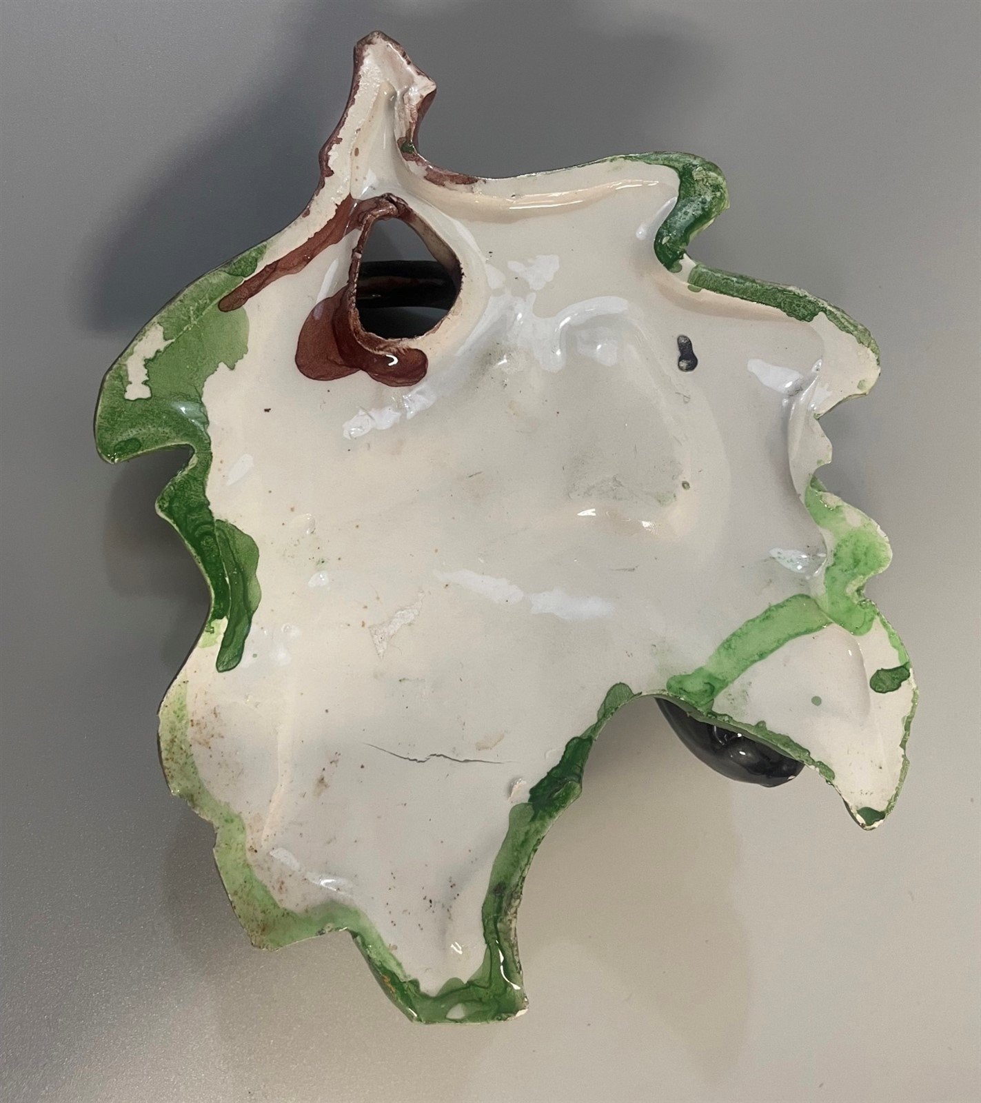 Vintage Ceramic Eggplant Garlic Decorative Hanging Wall Plaque