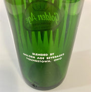 Green Vintage Golden Age Glass Soda Bottle Bottled in Youngstown, Ohio (OH)