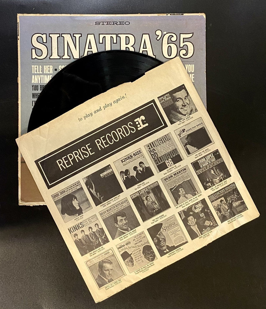Vintage Pressed Vinyl Sinatra '65 Record Album 33RMP