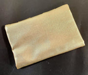 Vintage Gold Pleather Snap Closure Strapless Formal Evening Clutch Purse Handbag