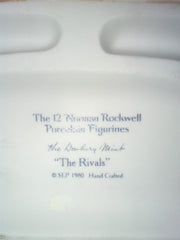 Norman Rockwell Porcelain Figurine, "The Rivals" SEP 1980