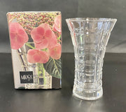 4.75 Inch Vintage Mikasa Crystal Monarchy Pattern Small Flower Bud Vase