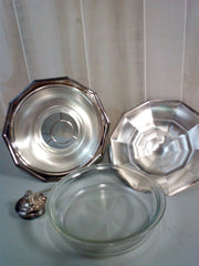 Sheffield Silverplated Covered Chaffing Dish With Burner 4pc Set