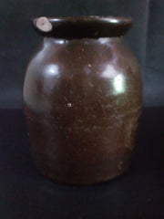 Vintage Brown Pottery 2 pc Set Country Chic Boho Chic