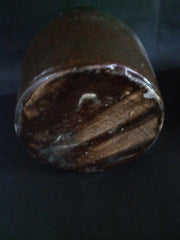 Vintage Brown Pottery 2 pc Set Country Chic Boho Chic