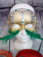Masquerade Mardi Gras Masks Vintage Lot of 5 Italy
