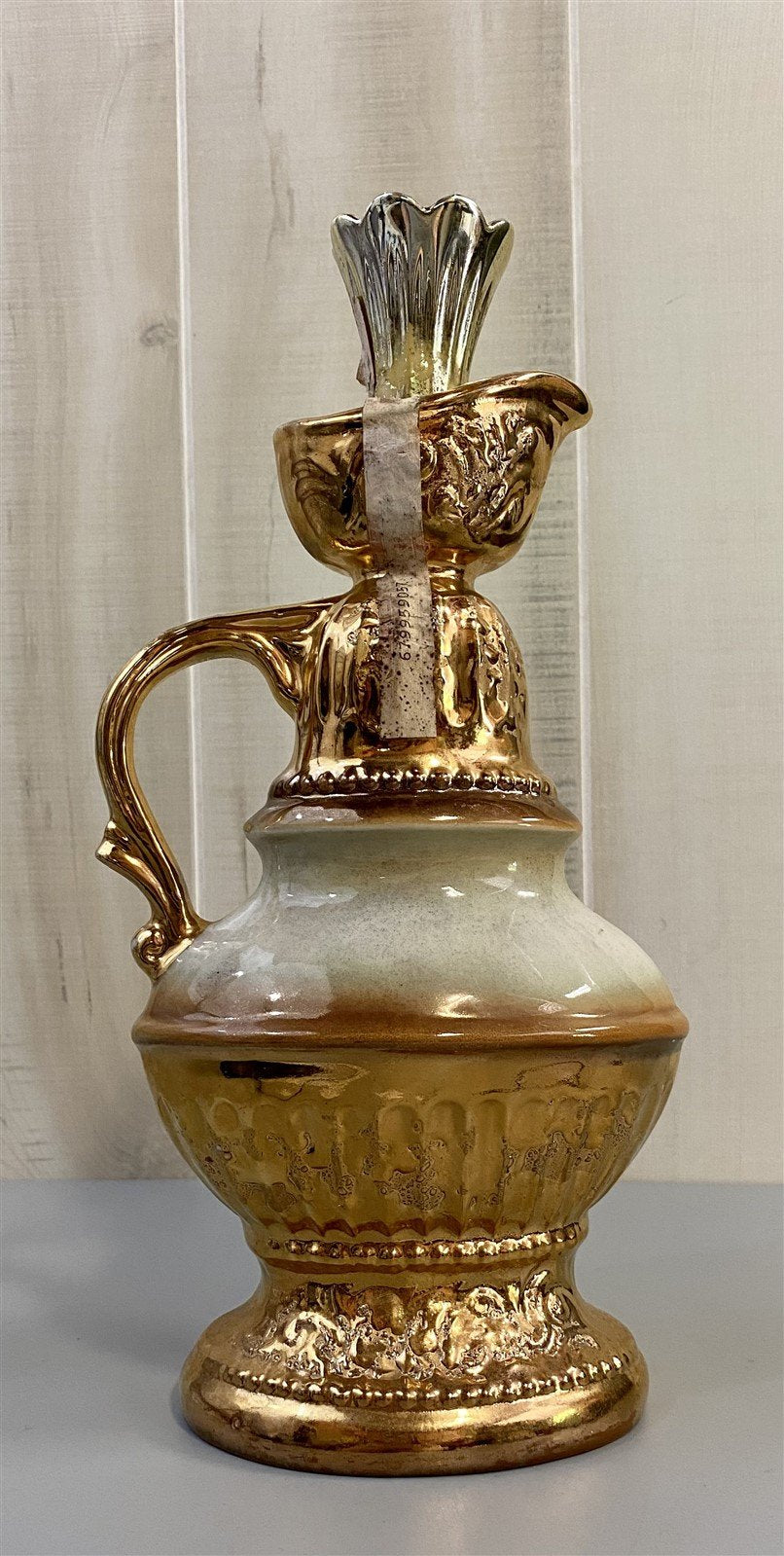 1976 Vintage Regal China Corp. Jim Beam Created Golden Floral Whiskey Decanter