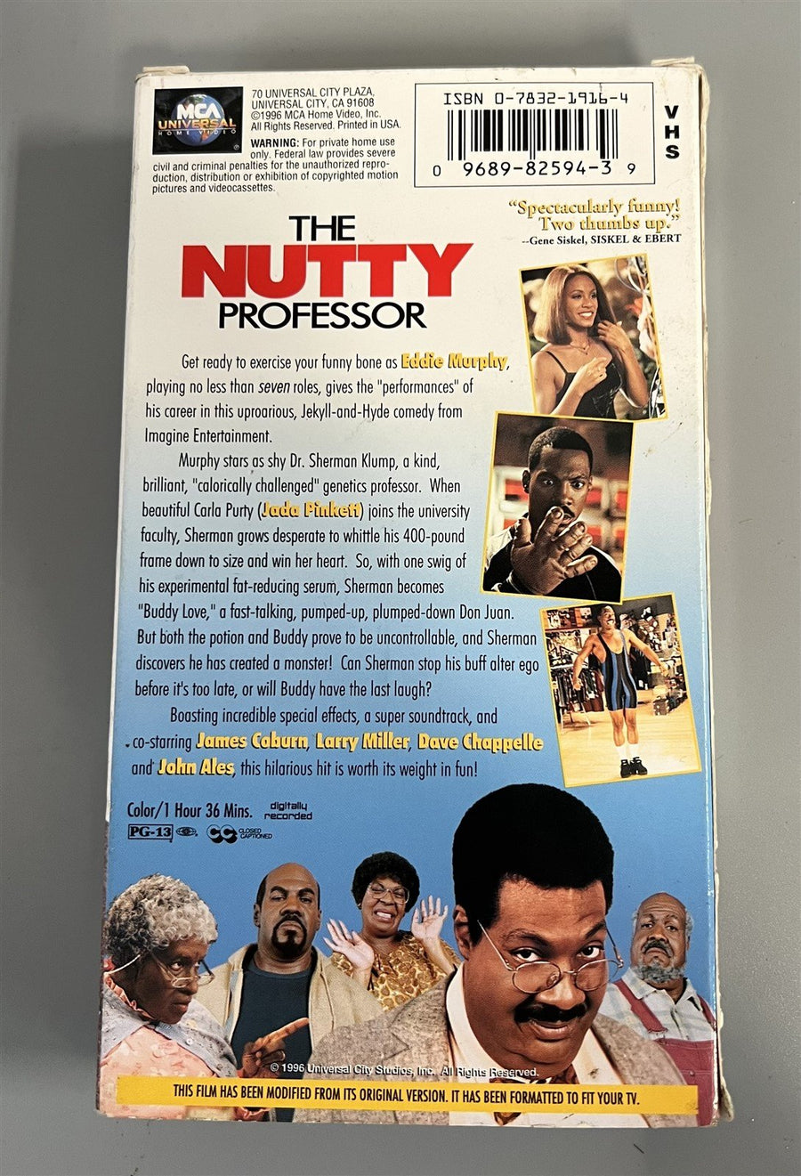 Eddie Murphy The Nutty Professor VHS Tape Hard to Find in Original Packaging