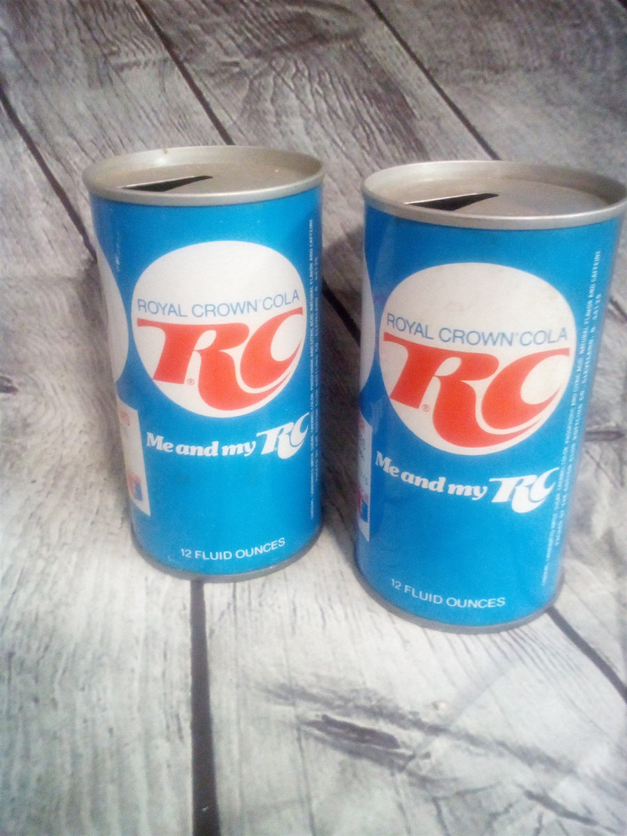 RC Cola 1976 Cans 2 With MLB Players Catfish Hunter And Gary Matthews