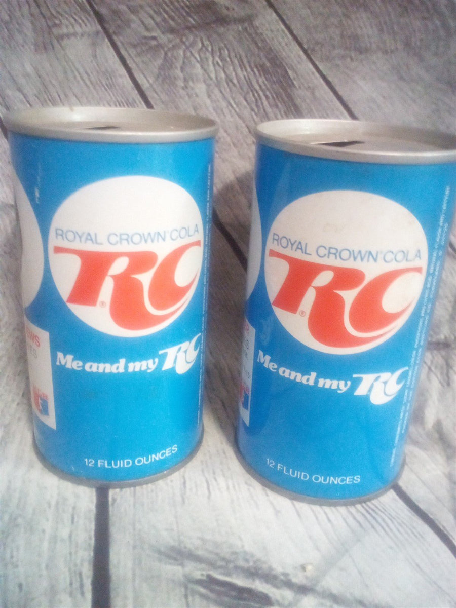 RC Cola 1976 Cans 2 With MLB Players Catfish Hunter And Gary Matthews