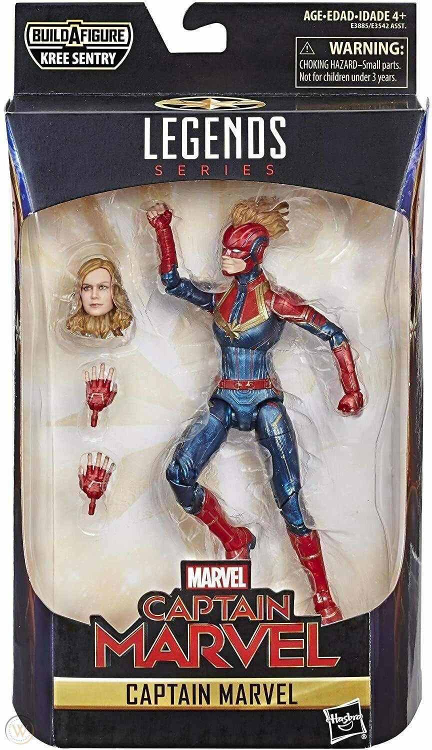 Marvel Legends Series 6" Captain Marvel Build A Figure Interchangeable Parts