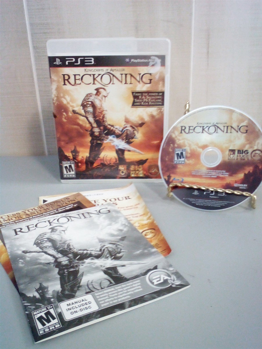 PS3 Reckoning Kingdoms of Amalur Game Disc With Case And Inserts