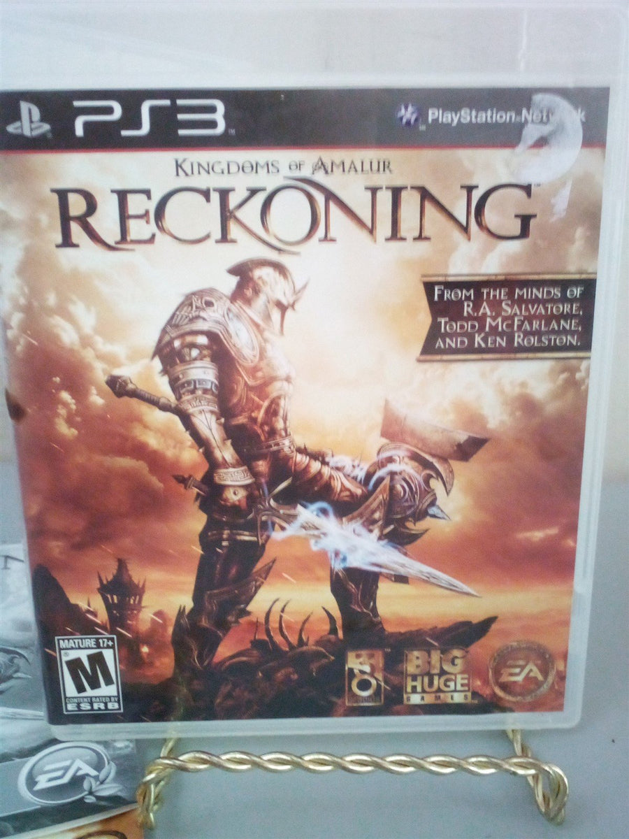 PS3 Reckoning Kingdoms of Amalur Game Disc With Case And Inserts