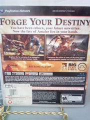 PS3 Reckoning Kingdoms of Amalur Game Disc With Case And Inserts