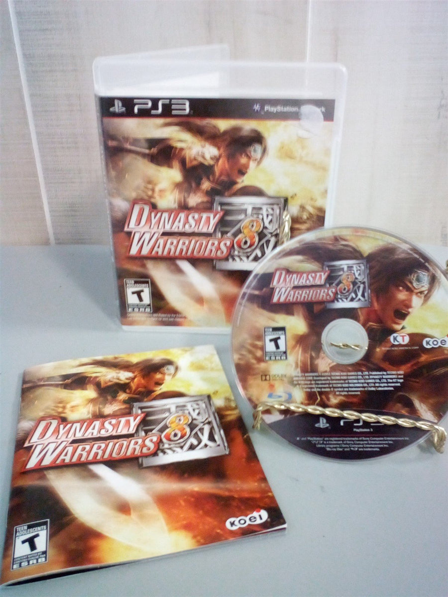 PS3 Dynasty Warriors 8 Game Disc In Case With Manual Sony PlayStation 3