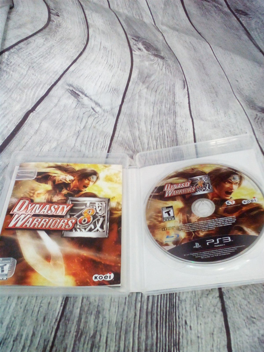 PS3 Dynasty Warriors 8 Game Disc In Case With Manual Sony PlayStation 3