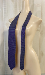 Vintage Diamonds Patterned Burgundy Navy Light Blue and White Stafford Neck Tie