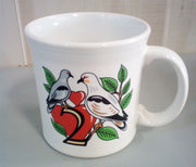 Fiesta Homer Laughlin 12 Days Of Christmas Cup And Saucer Two Turtle Doves