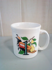 Fiesta Homer Laughlin 12 Days Of Christmas Cup And Saucer Partridge In Pear Tree