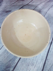 USA Ovenware Mixing Serving Bowl Ceramic Vintage With Tulips