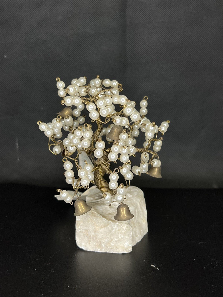 RARE Tree of Treasures Prosperity International Wire Wrapped Bells and Pearls