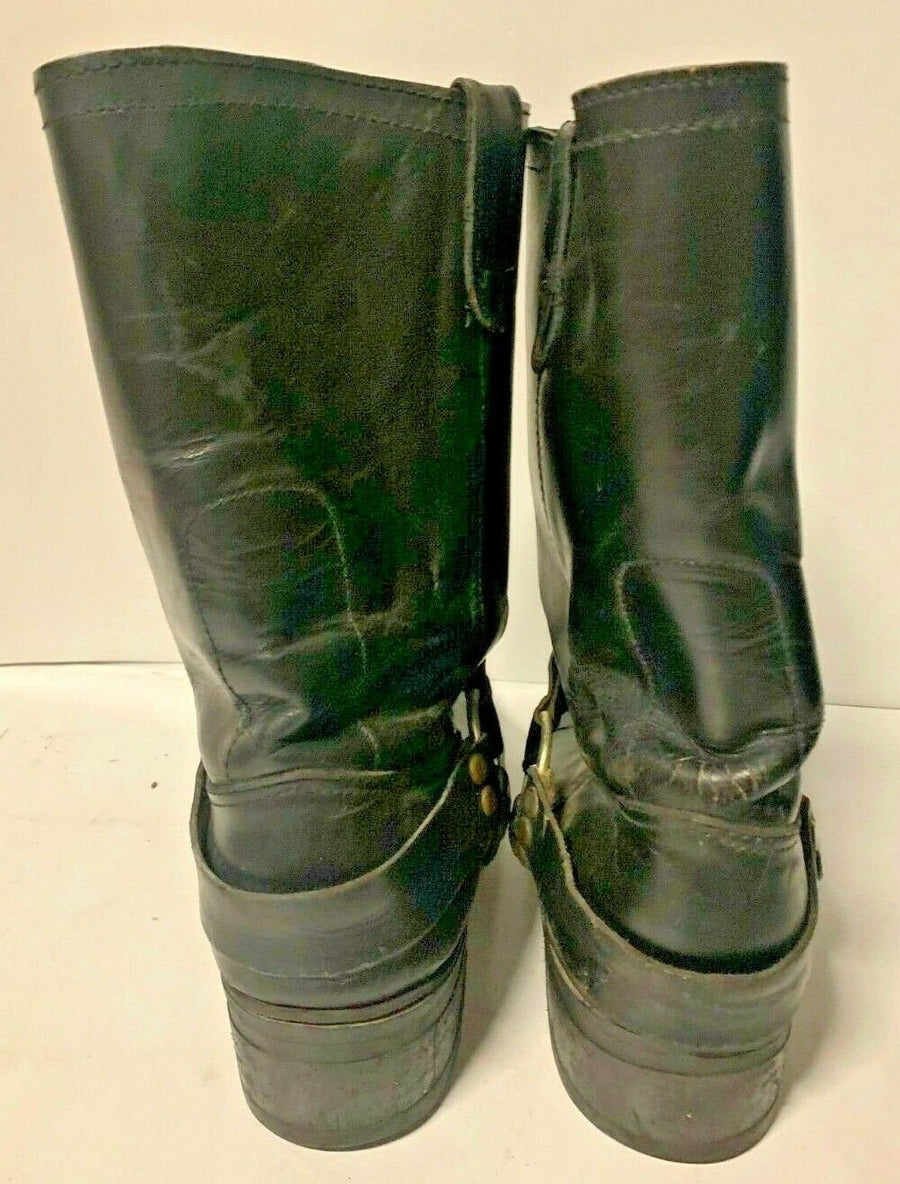 Vintage Black Leather Riding Boots Size 10 Shu Life Biltright Soles