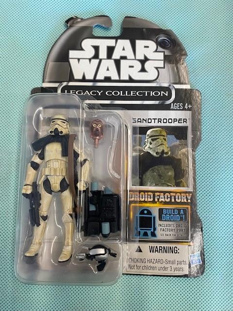 Star Wars Legacy Collection Sandtrooper Action Figure with Droid Factory Head