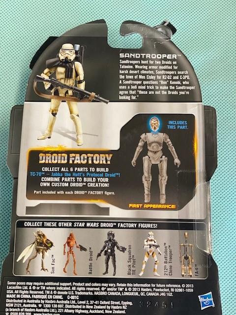 Star Wars Legacy Collection Sandtrooper Action Figure with Droid Factory Head