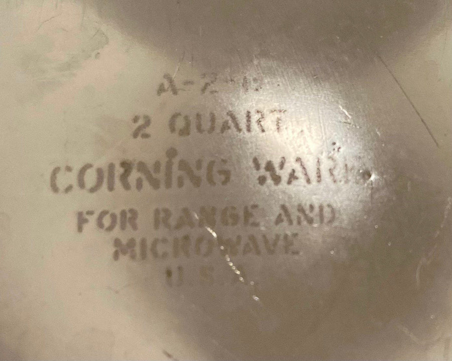 2 Quart Vintage Corning Ware Blue Cornflower Patterned Casserole Dish w / No Lid