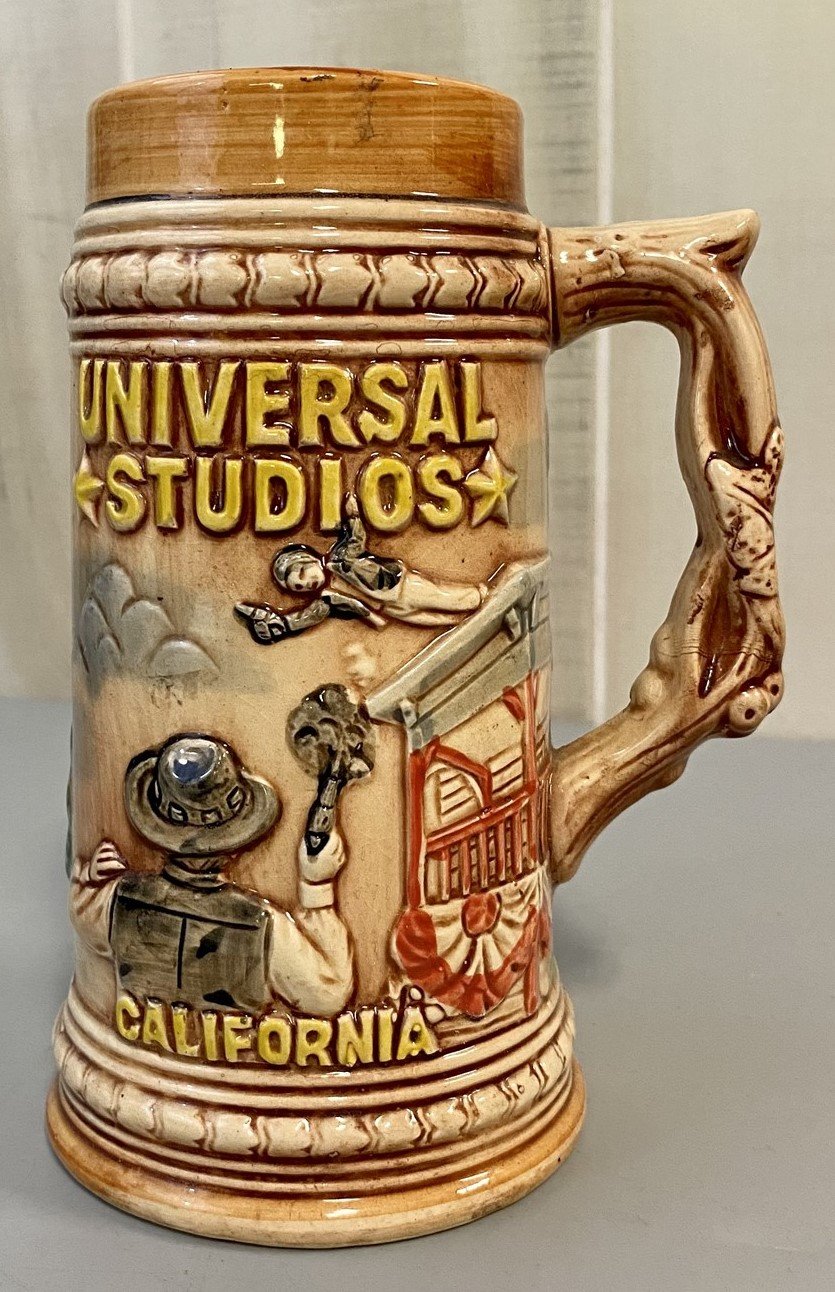 Vintage Souvenir Universal Studios Hollywood CA Collapsing Bridge Beer Stein