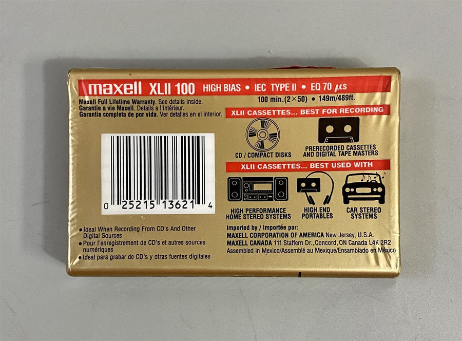 9 Blank Maxwell Audio Cassettes One 100 min. Eight 60 min. (Over 9.5 hrs. Total)