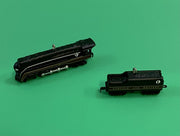 2pc Die Cast Metal Hallmark Keepsake Lionel Norfolk and Western Series Ornament