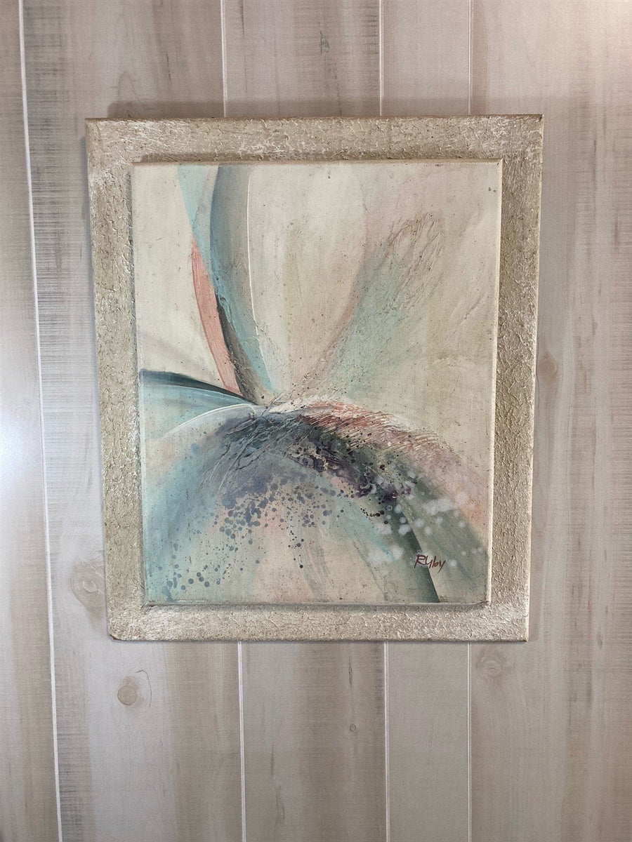 Vintage 1980's Windsor Art JCPenney Exclusive Plaster Acrylic Painting Wall Art