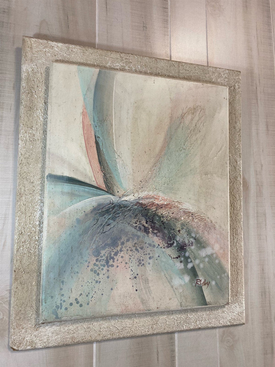 Vintage 1980's Windsor Art JCPenney Exclusive Plaster Acrylic Painting Wall Art