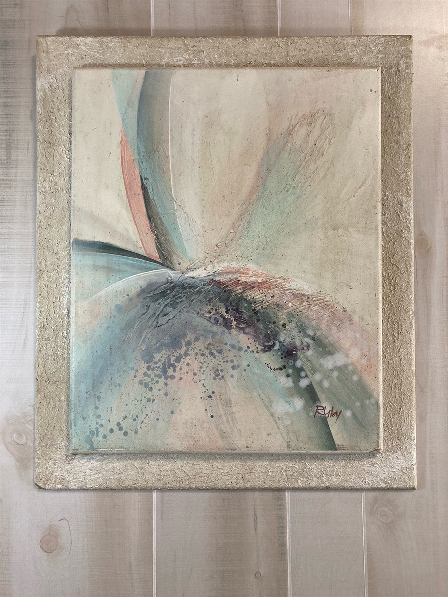 Vintage 1980's Windsor Art JCPenney Exclusive Plaster Acrylic Painting Wall Art