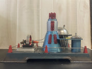 1950s Atomic Reactor w / Battery Complete Toy Steam Engine Set w / Original Box