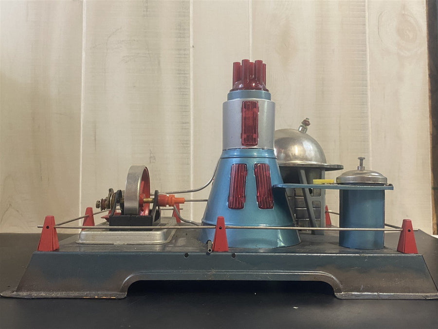 1950s Atomic Reactor w / Battery Complete Toy Steam Engine Set w / Original Box