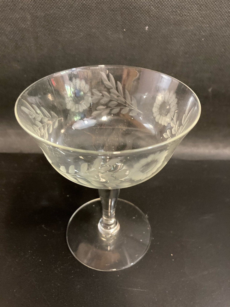 Flemington Carol Collection set of 10 Low Sherbet Glasses