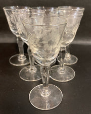 Flemington Carol Collection set of 10 Low Sherbet Glasses