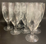 Flemington Carol Collection Etched Juice Glasses Set of 8