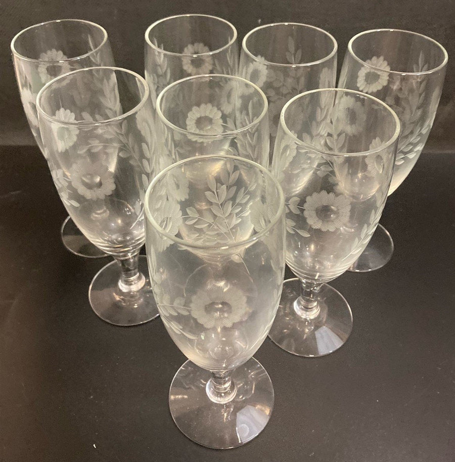 Flemington Carol Collection set of 10 Low Sherbet Glasses