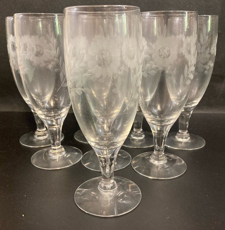 Flemington Carol Collection Etched Juice Glasses Set of 8