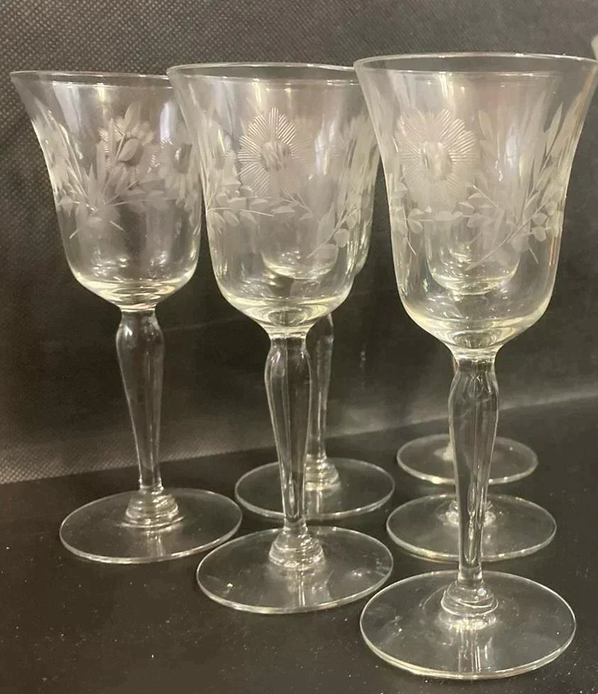 Flemington Carol Collection set of 10 Low Sherbet Glasses