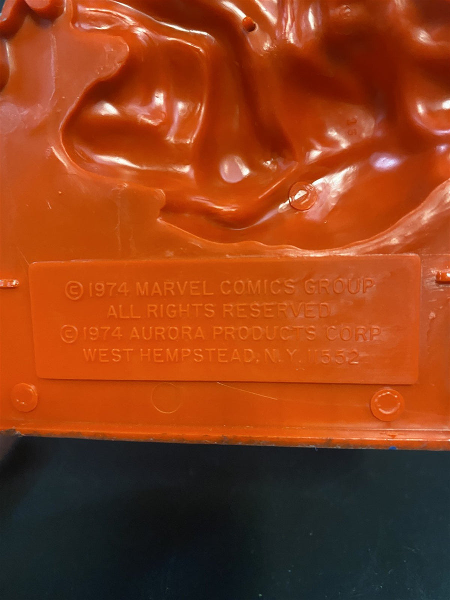 1974 Aurora Built Up and Painted Spiderman Comic Scene Model