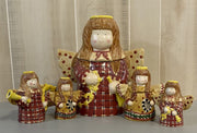 Sakura China Debbie Mumm Gathering of Angels Cookie Jar Creamer Sugar Shaker Set