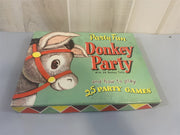 Party Fun 1952 Donkey Party with 24 Donkey Tails and How To Play 25 PARTY GAMES